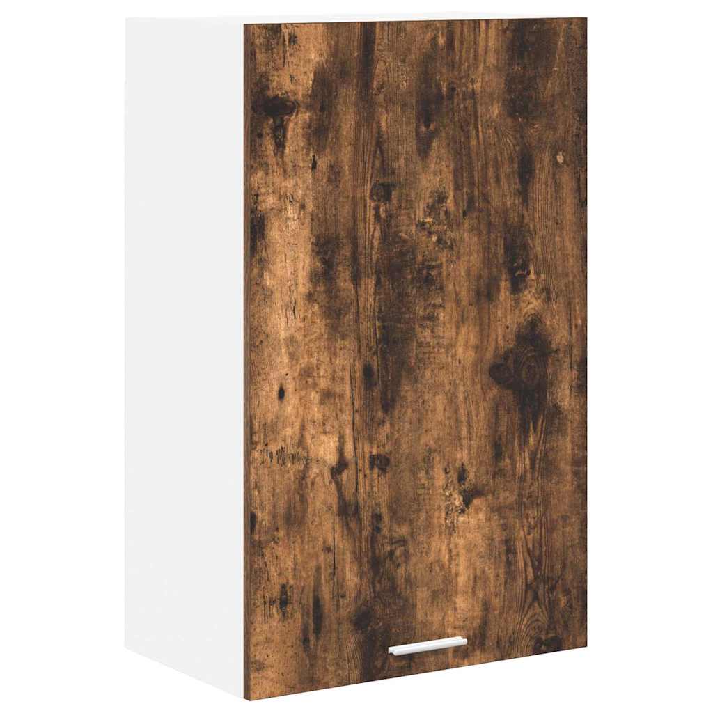Hengende skap Røkt eik og hvit 50 x 31 x 80 cm Konstruert tre