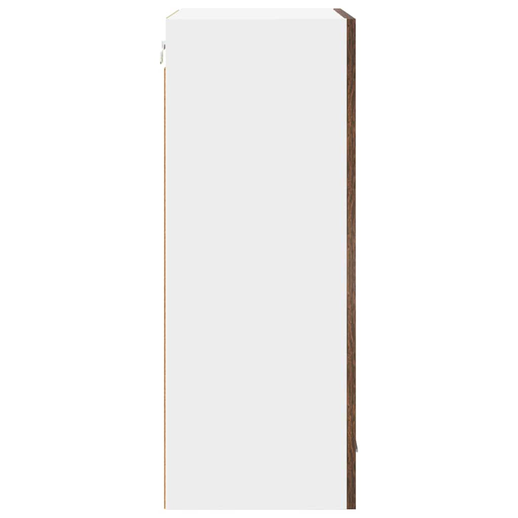 Hengende skap Røkt eik og hvit 50 x 31 x 80 cm Konstruert tre