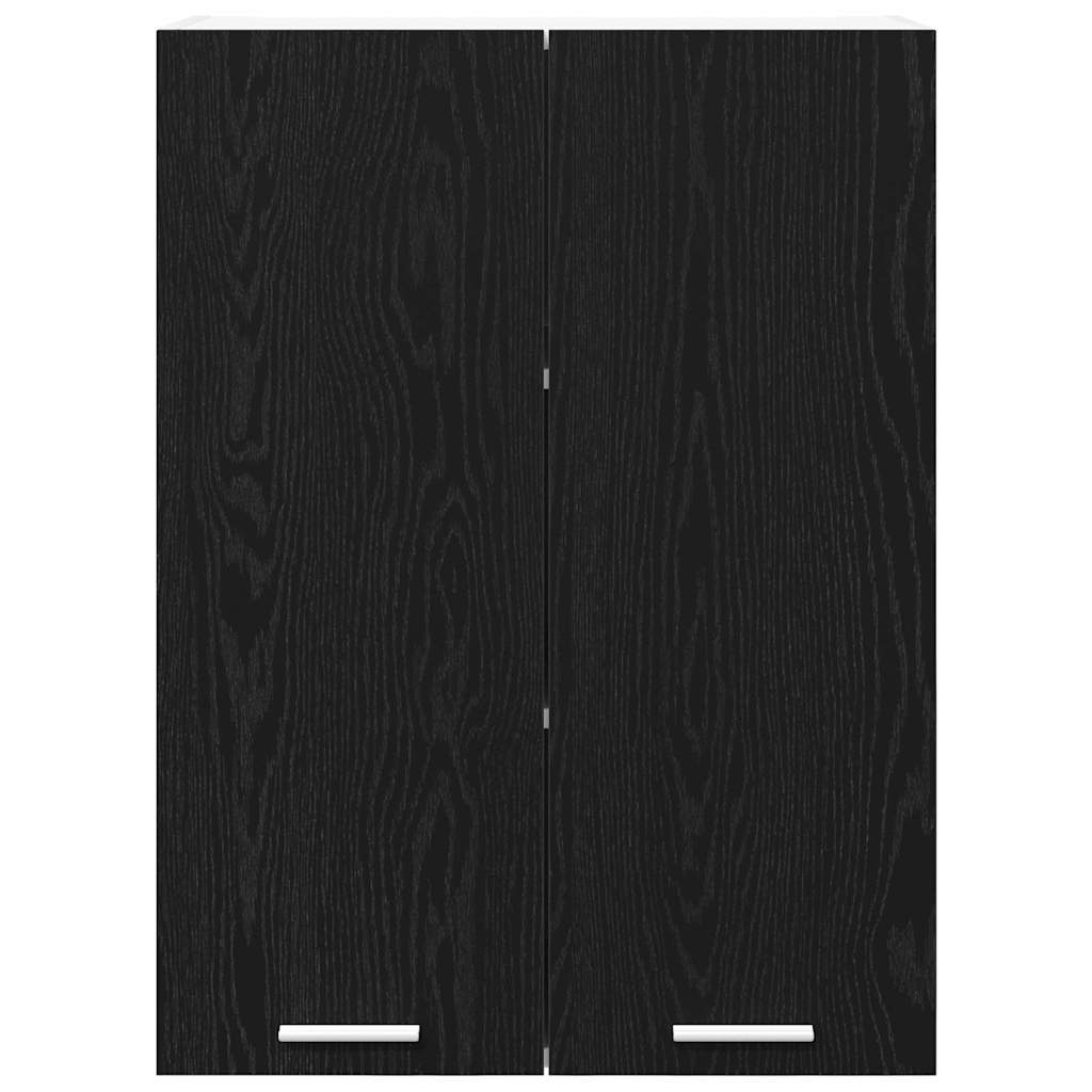 Hengende skap med dør Svart Eik 60 x 31 x 80 cm Konstruert tre