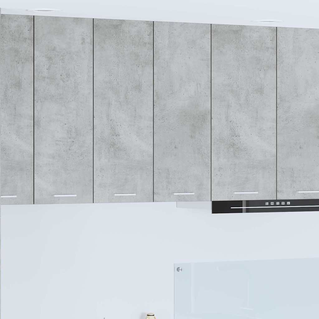 Hengende skap med dør Betonggrå 60 x 31 x 80 cm Konstruert tre
