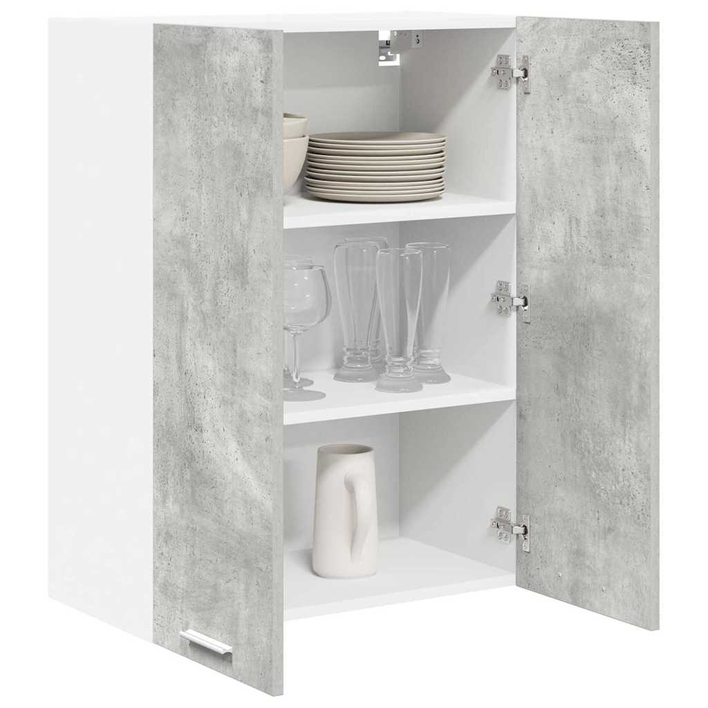 Hengende skap med dør Betonggrå 60 x 31 x 80 cm Konstruert tre