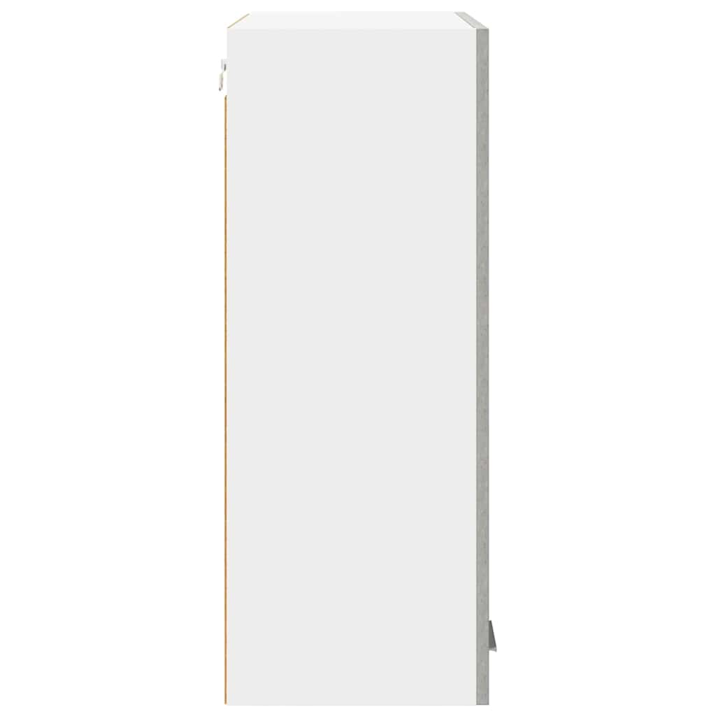 Hengende skap med dør Betonggrå 60 x 31 x 80 cm Konstruert tre