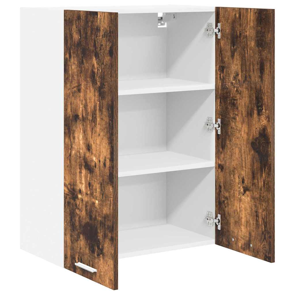 Hengende skap med dør Røkt eik 60 x 31 x 80 cm Konstruert tre