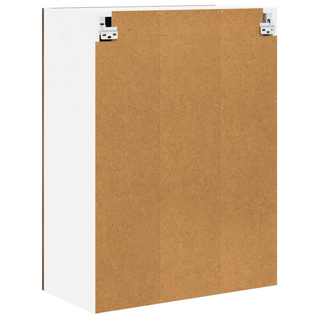 Hengende skap med dør Røkt eik 60 x 31 x 80 cm Konstruert tre
