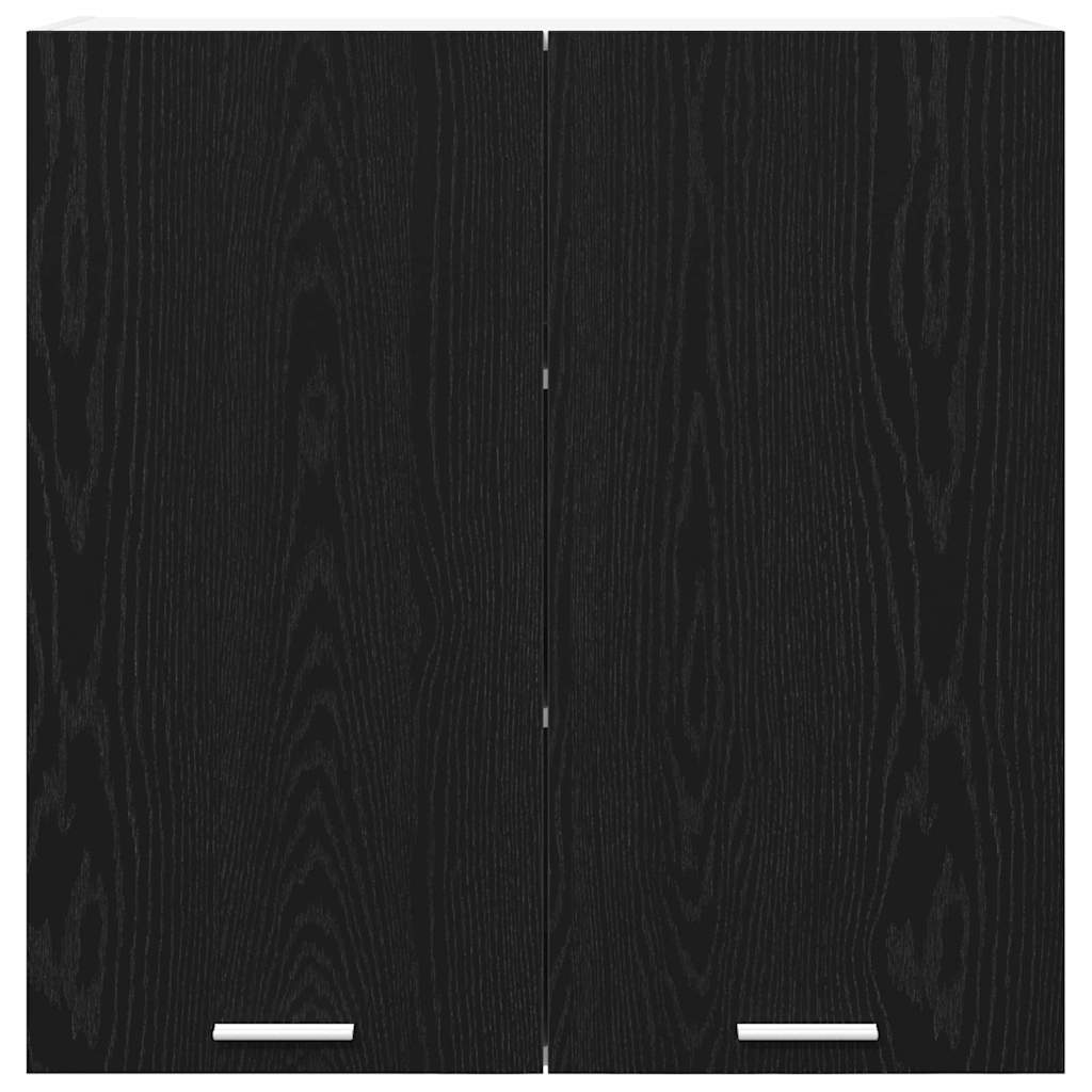 Hengende skap med dør Svart Eik 80 x 31 x 80 cm Konstruert tre