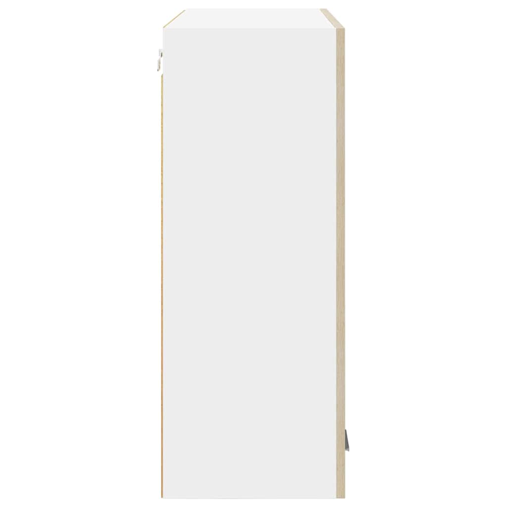 Hengende skap med dør Sonoma eik 80 x 31 x 80 cm Konstruert tre