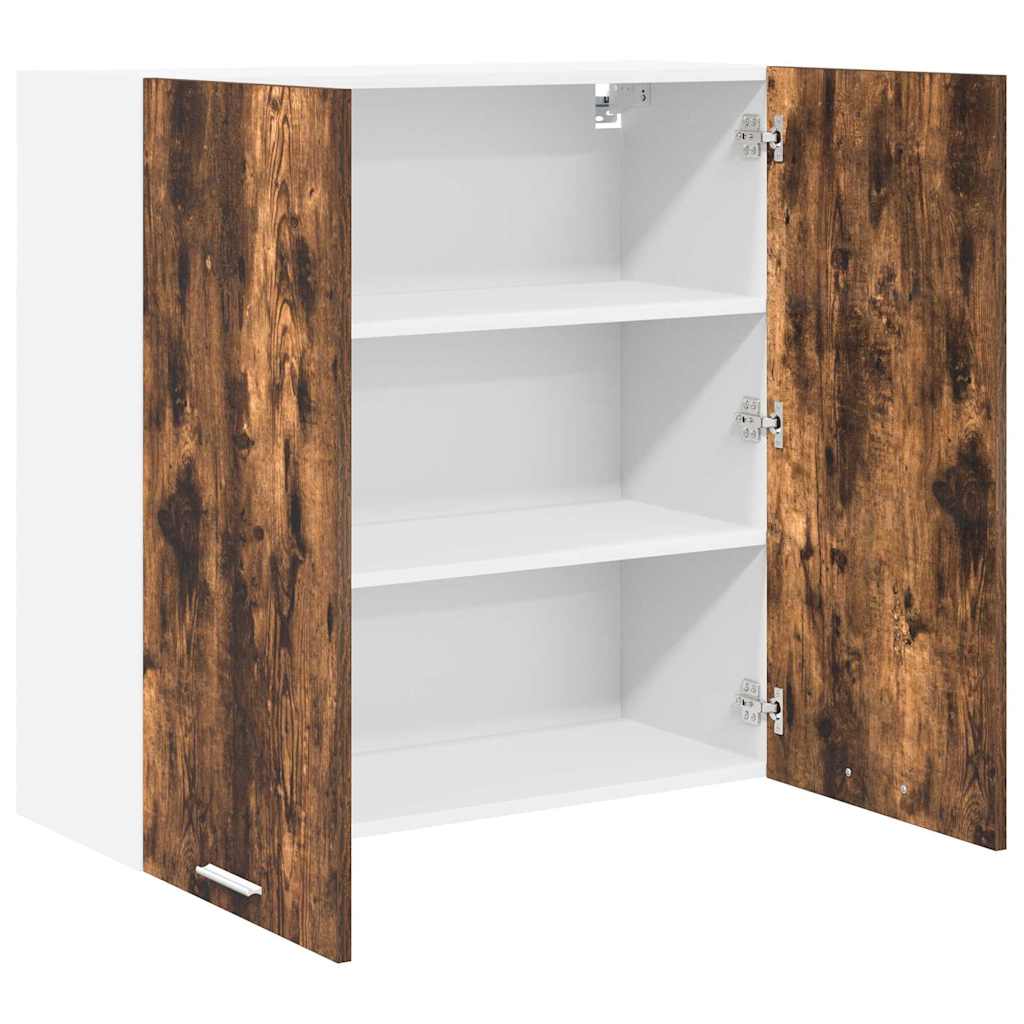 Hengende skap Riga Røkt eik 80 x 31 x 80 cm Konstruert tre