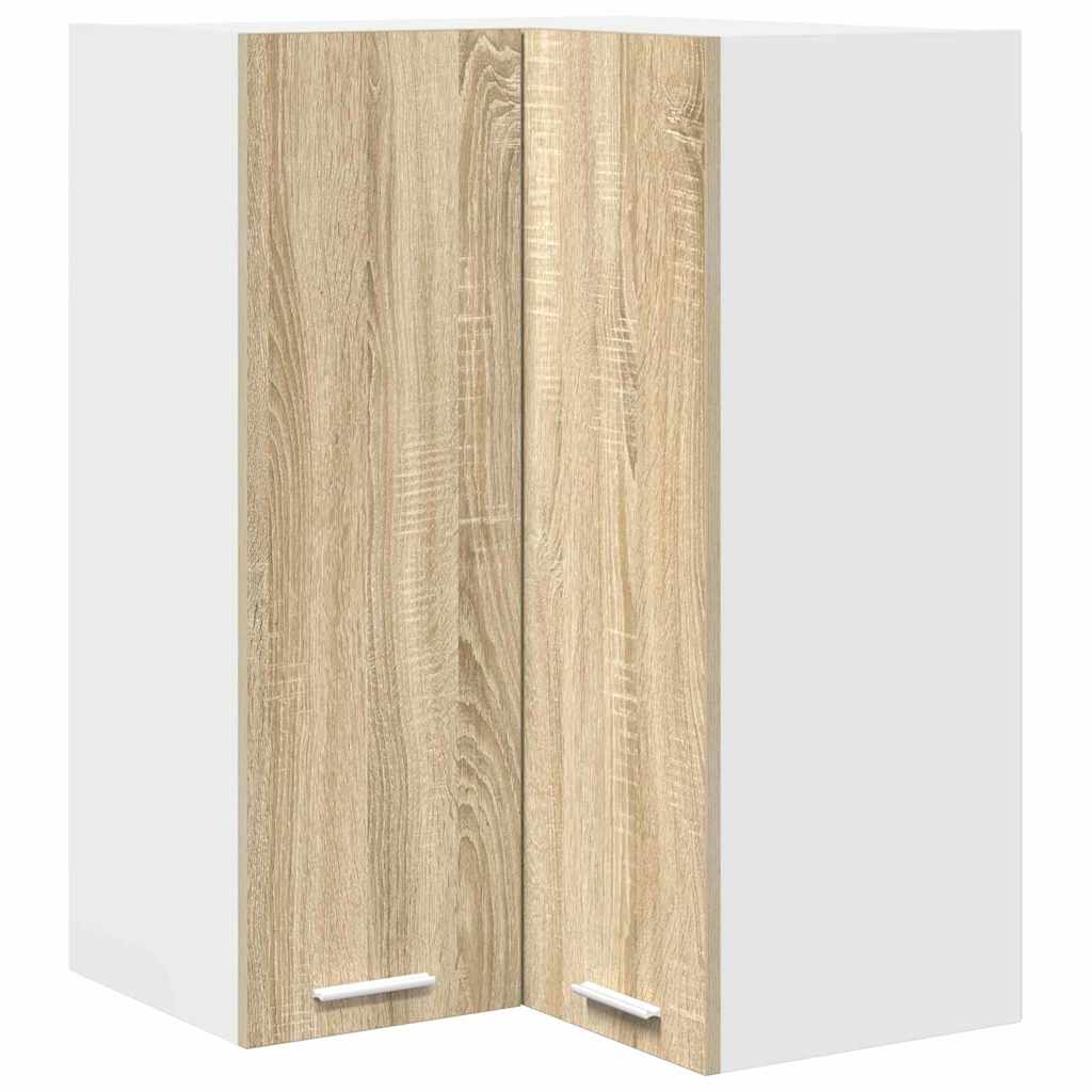 Hengende skap Sonoma eik og hvit 57 x 57 x 80 cm Konstruert tre