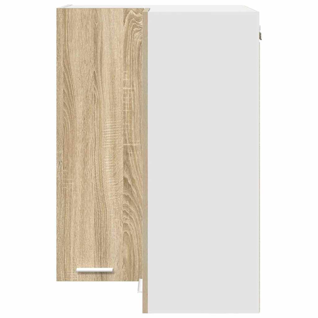 Hengende skap Sonoma eik og hvit 57 x 57 x 80 cm Konstruert tre