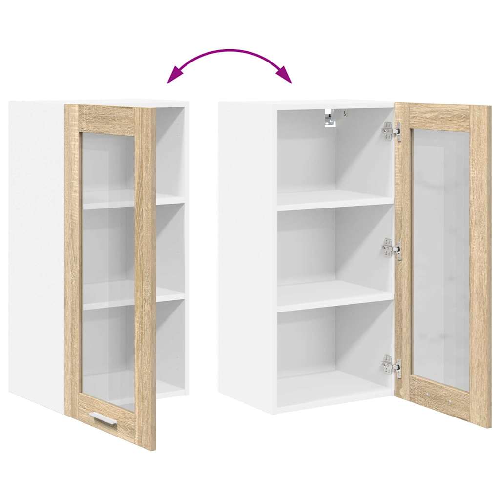 Hengende skap med dør Sonoma eik 40 x 31 x 80 cm Konstruert tre