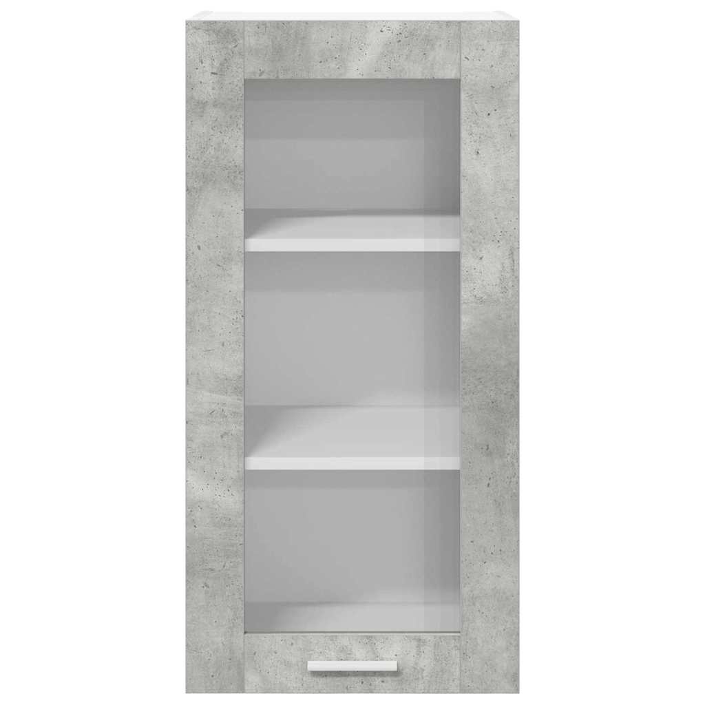 Hengende skap med dør Betonggrå 40 x 31 x 80 cm Konstruert tre
