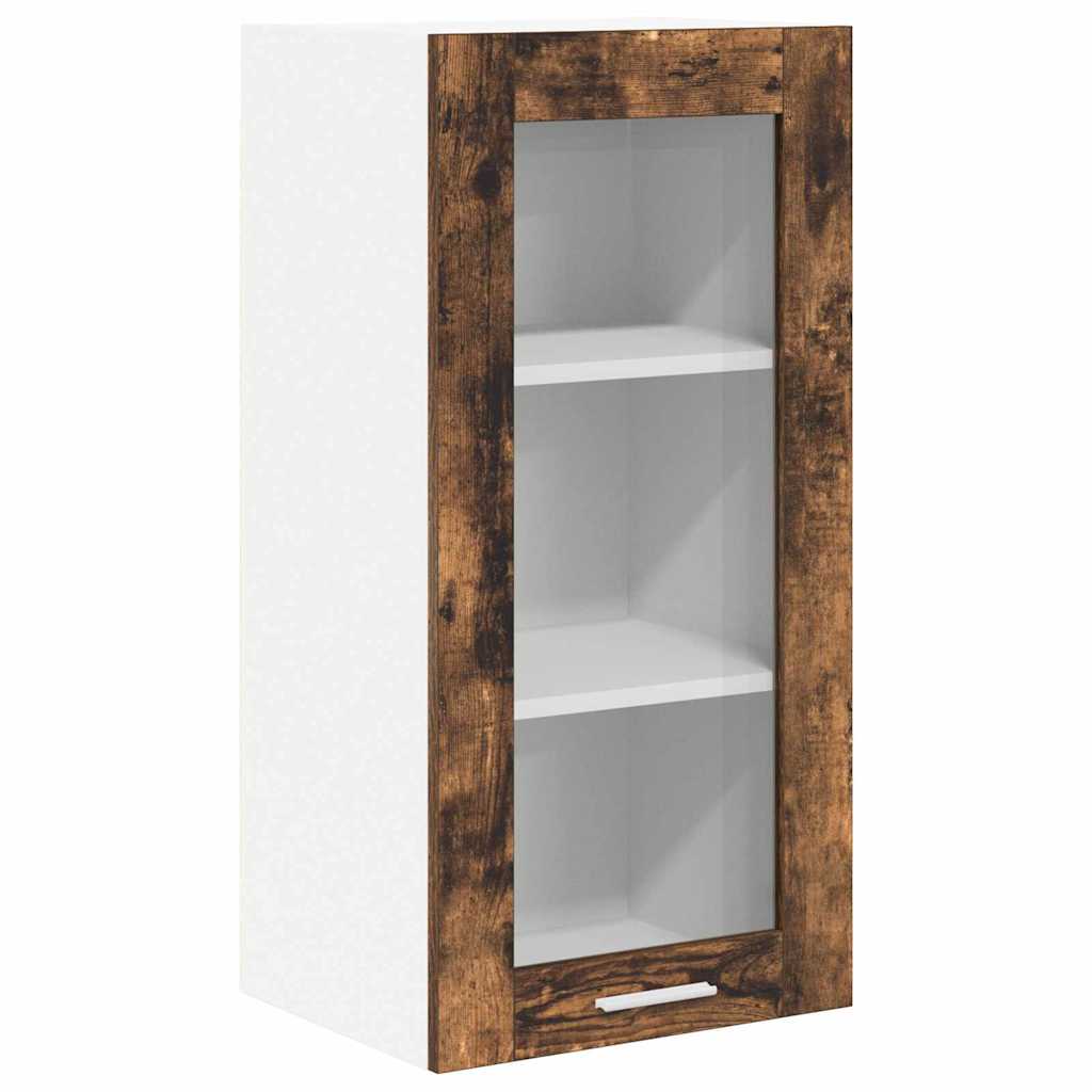 Hengende skap 2 pcs Røkt eik 40 x 31 x 80 cm Konstruert tre