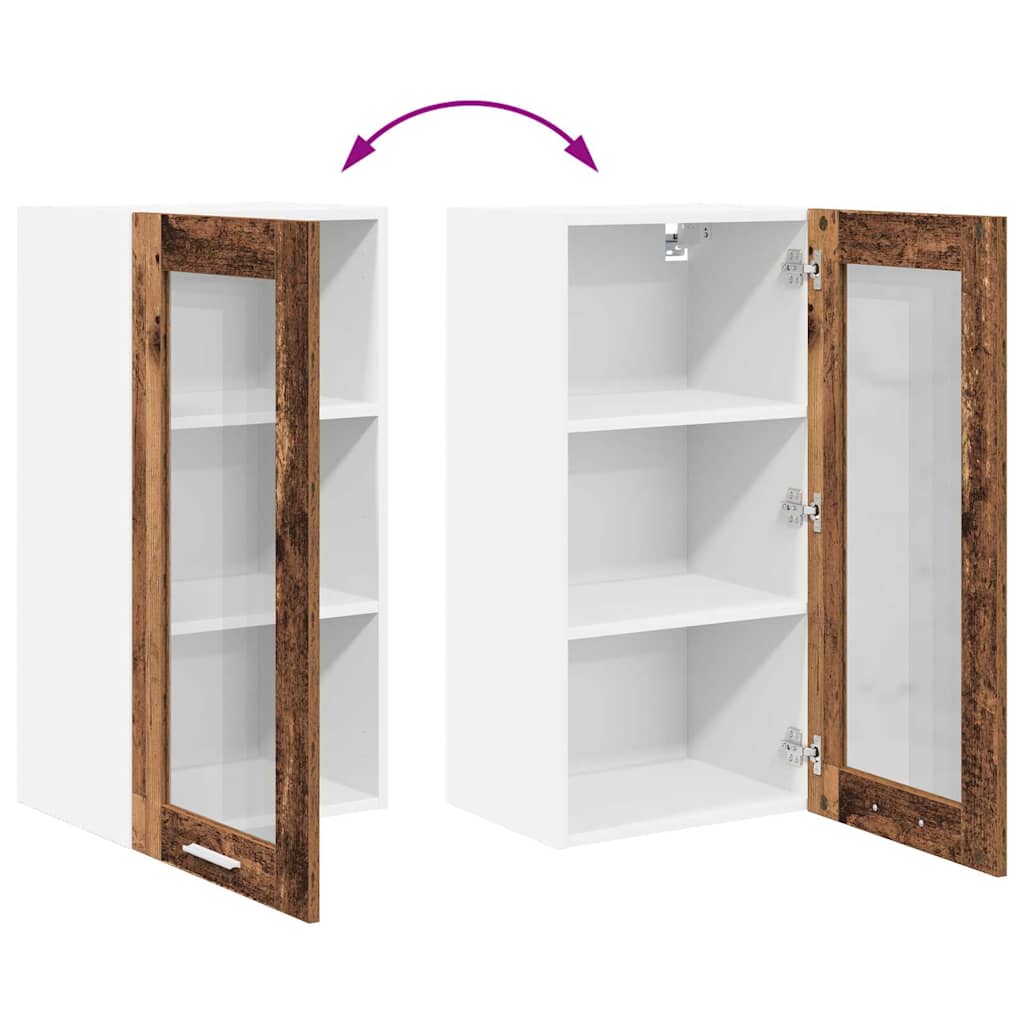 Hengende skap Gammelt tre 40 x 31 x 80 cm Konstruert tre