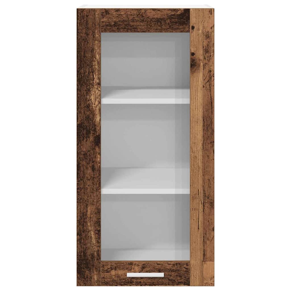 Hengende skap 2 pcs Gammelt tre 40 x 31 x 80 cm Konstruert tre