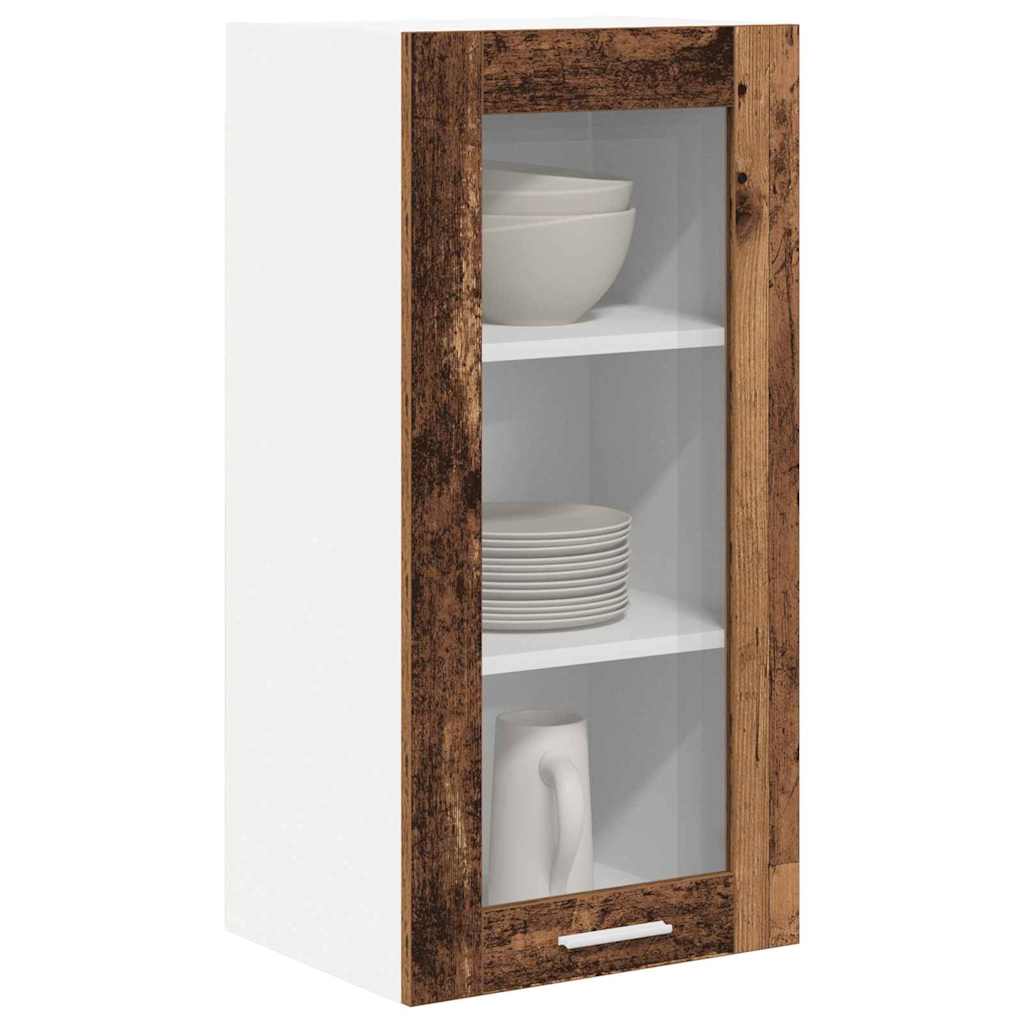 Hengende skap 2 pcs Gammelt tre 40 x 31 x 80 cm Konstruert tre