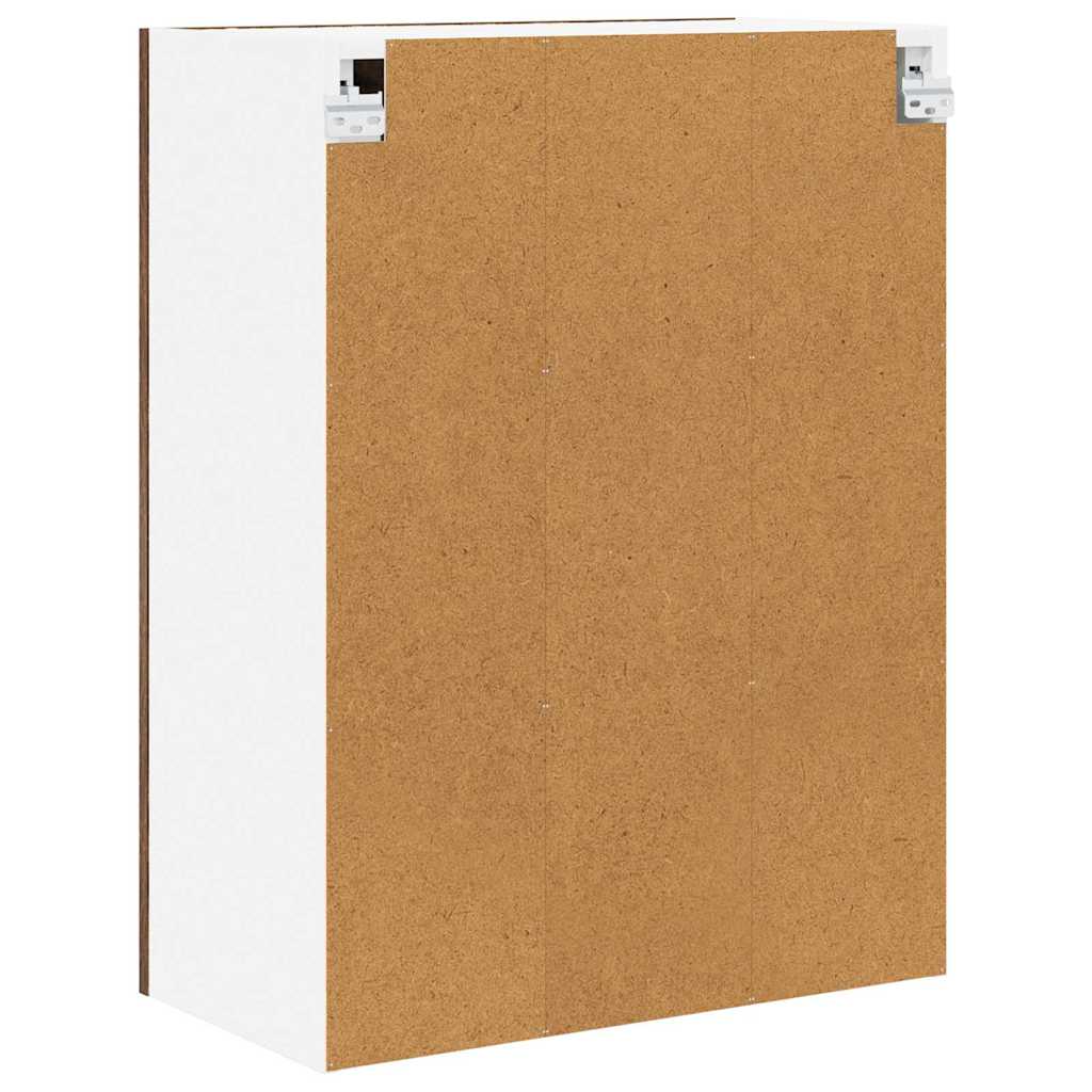 Hengende skap med dør Røkt eik 60 x 31 x 80 cm Konstruert tre