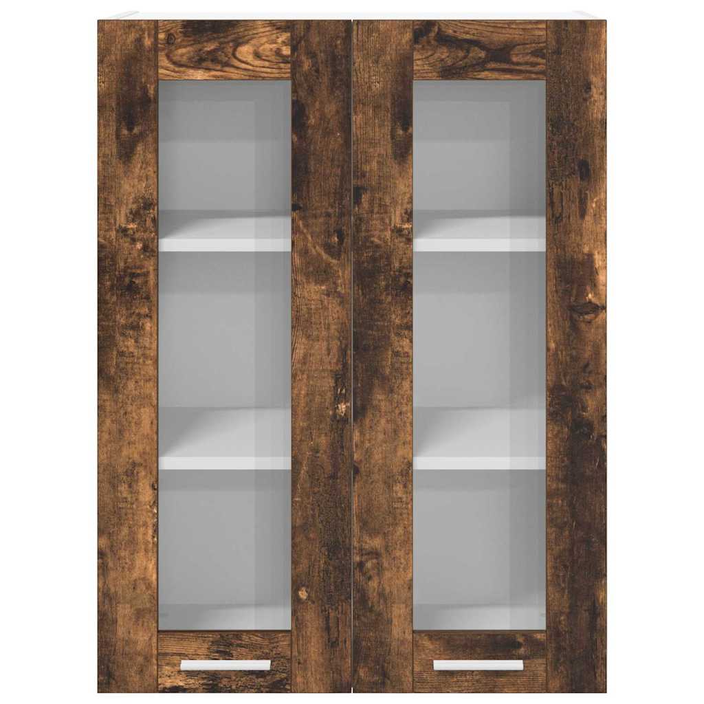 Hengende skap med dør Røkt eik 60 x 31 x 80 cm Konstruert tre