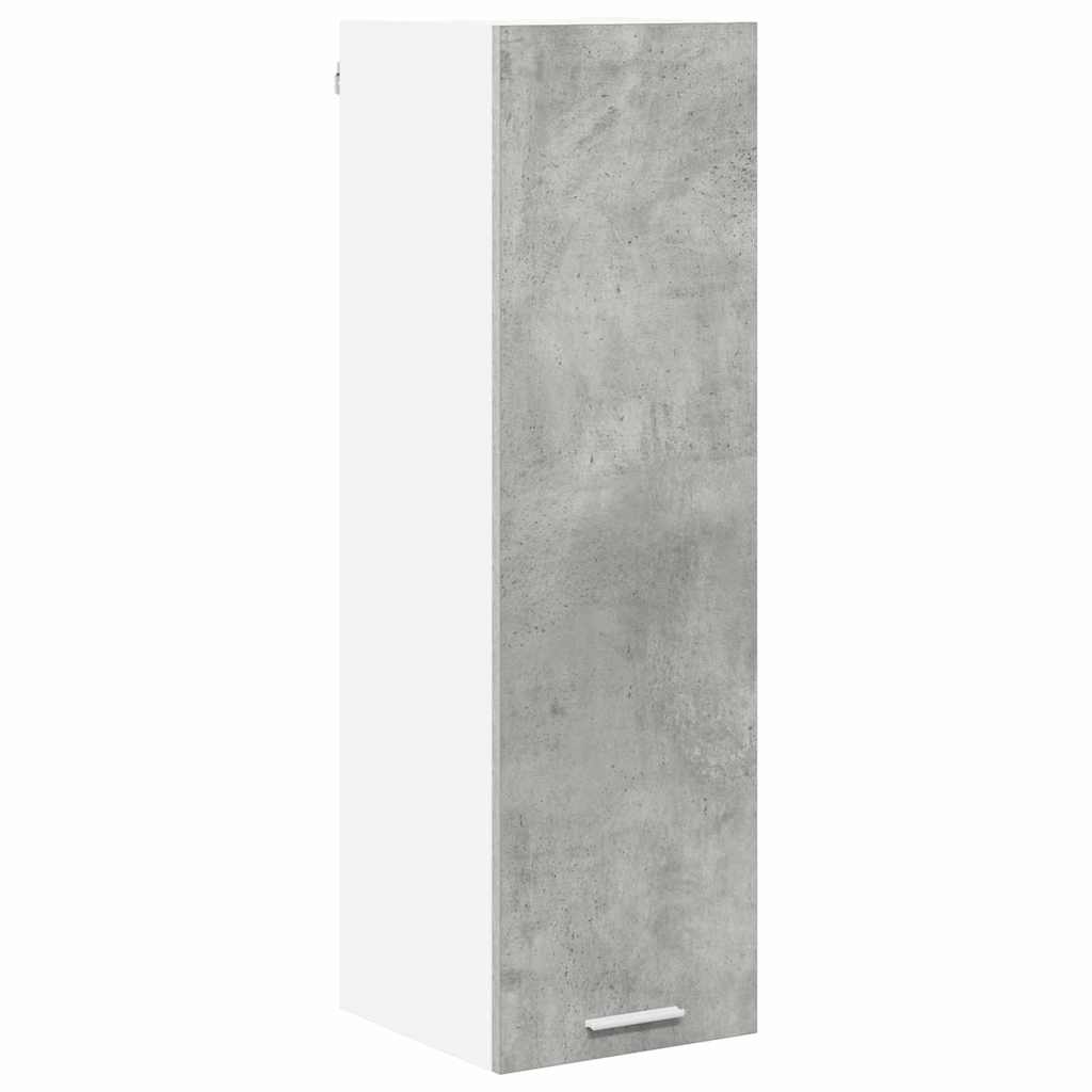 Hengende skap med dør Betonggrå 30 x 31 x 100 cm Konstruert tre