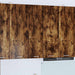 Hengende skap med dør Røkt eik 30 x 31 x 100 cm Konstruert tre
