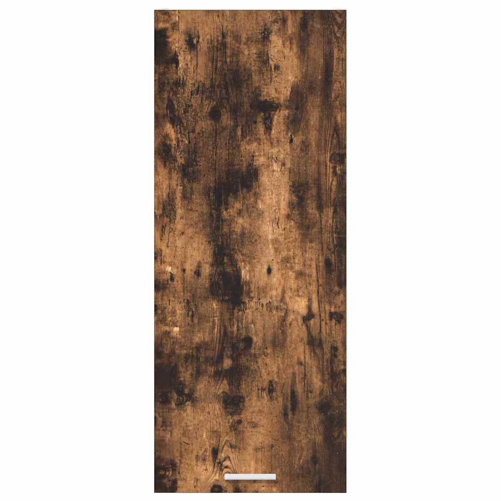 Hengende skap med dør Røkt eik 40 x 31 x 100 cm Konstruert tre