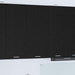 Hengende skap Svart eik og hvit 50 x 31 x 100 cm Konstruert tre