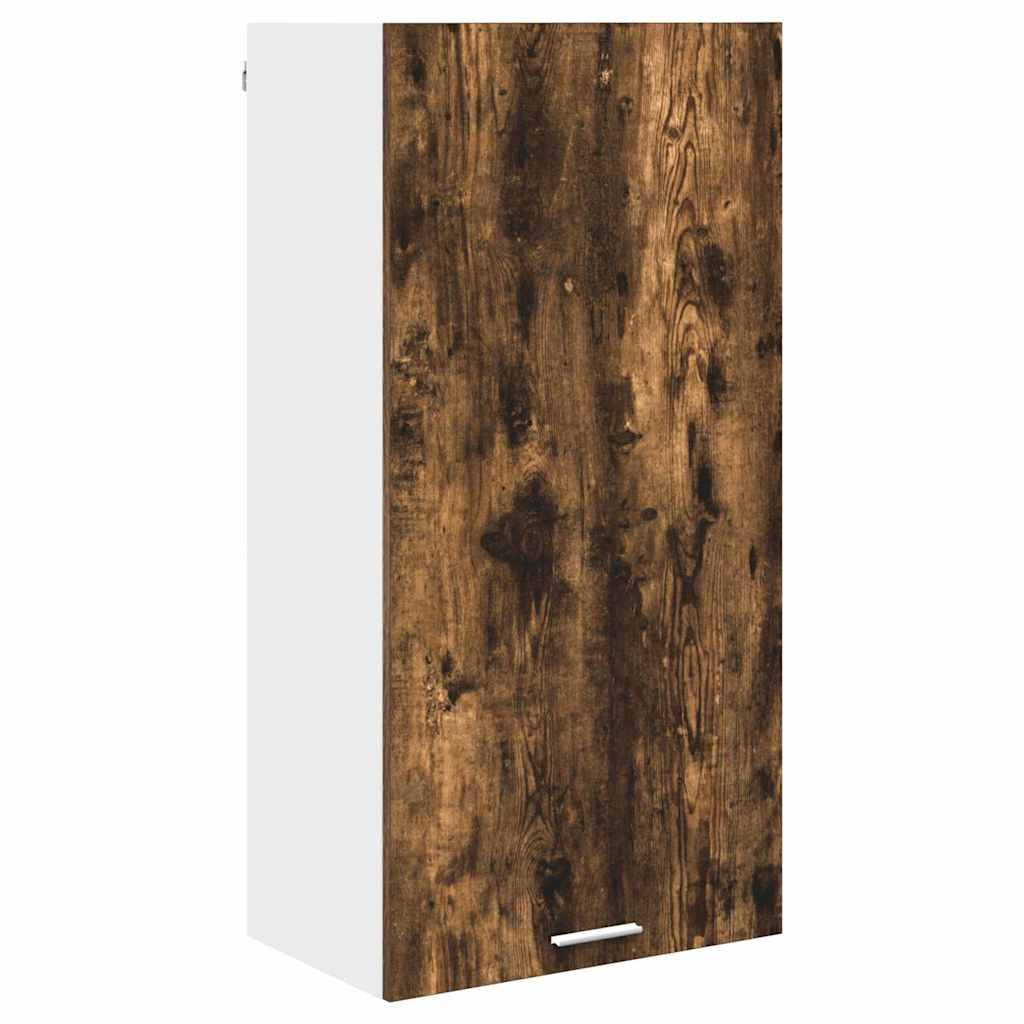 Hengende skap Røkt eik og hvit 50 x 31 x 100 cm Konstruert tre