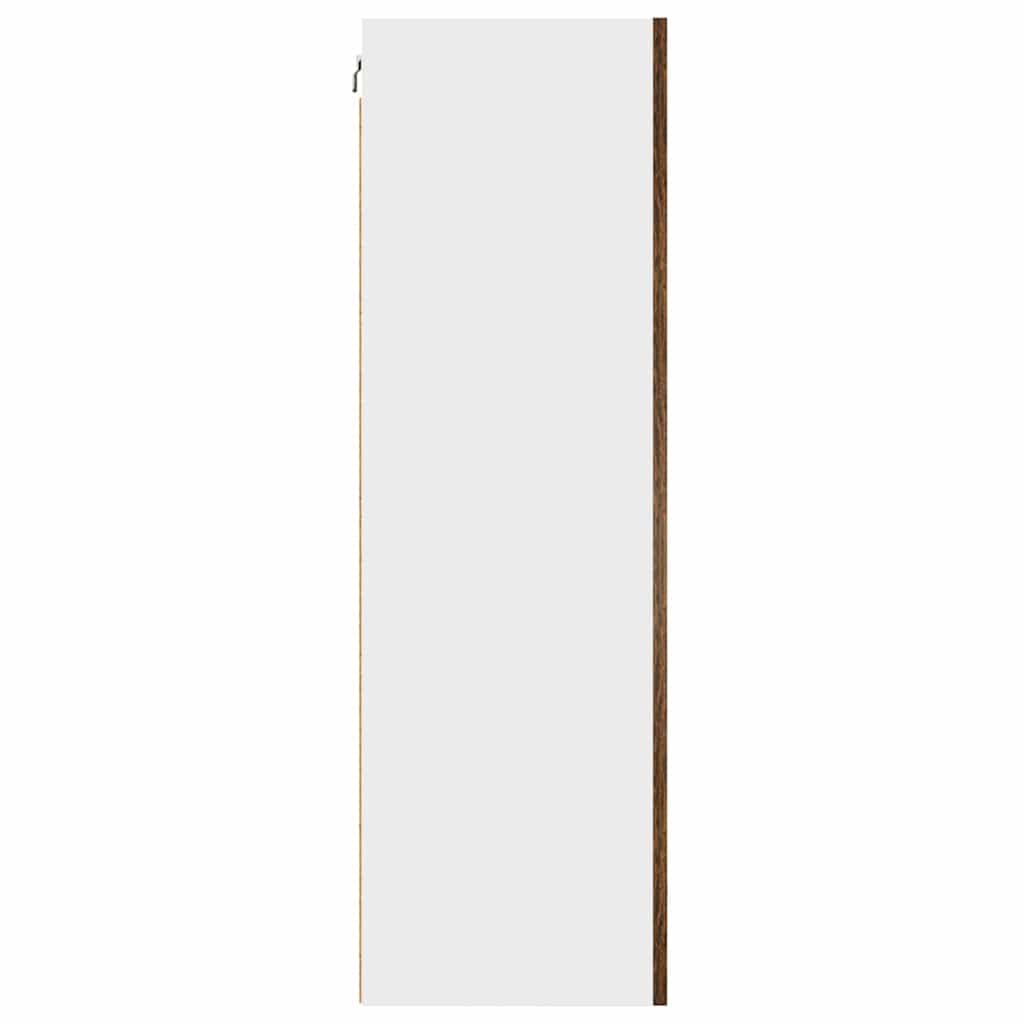 Hengende skap Røkt eik og hvit 50 x 31 x 100 cm Konstruert tre