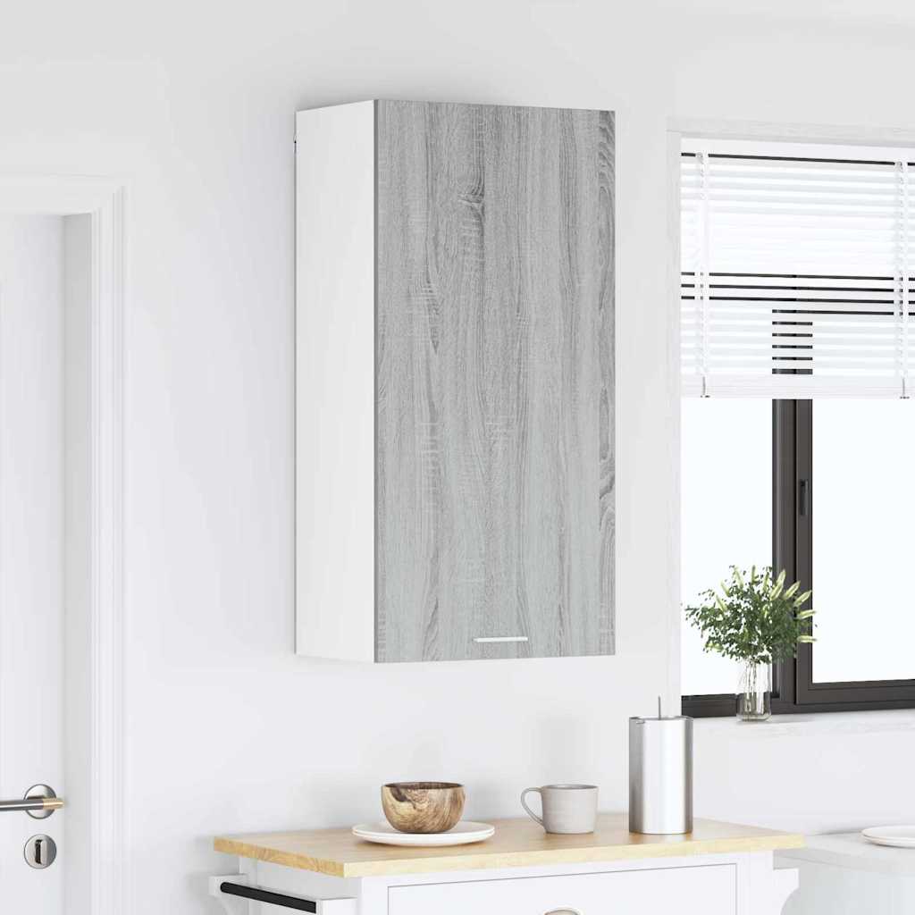 Hengende skap med lagring Grå Sonoma og hvit 50 x 31 x 100 cm