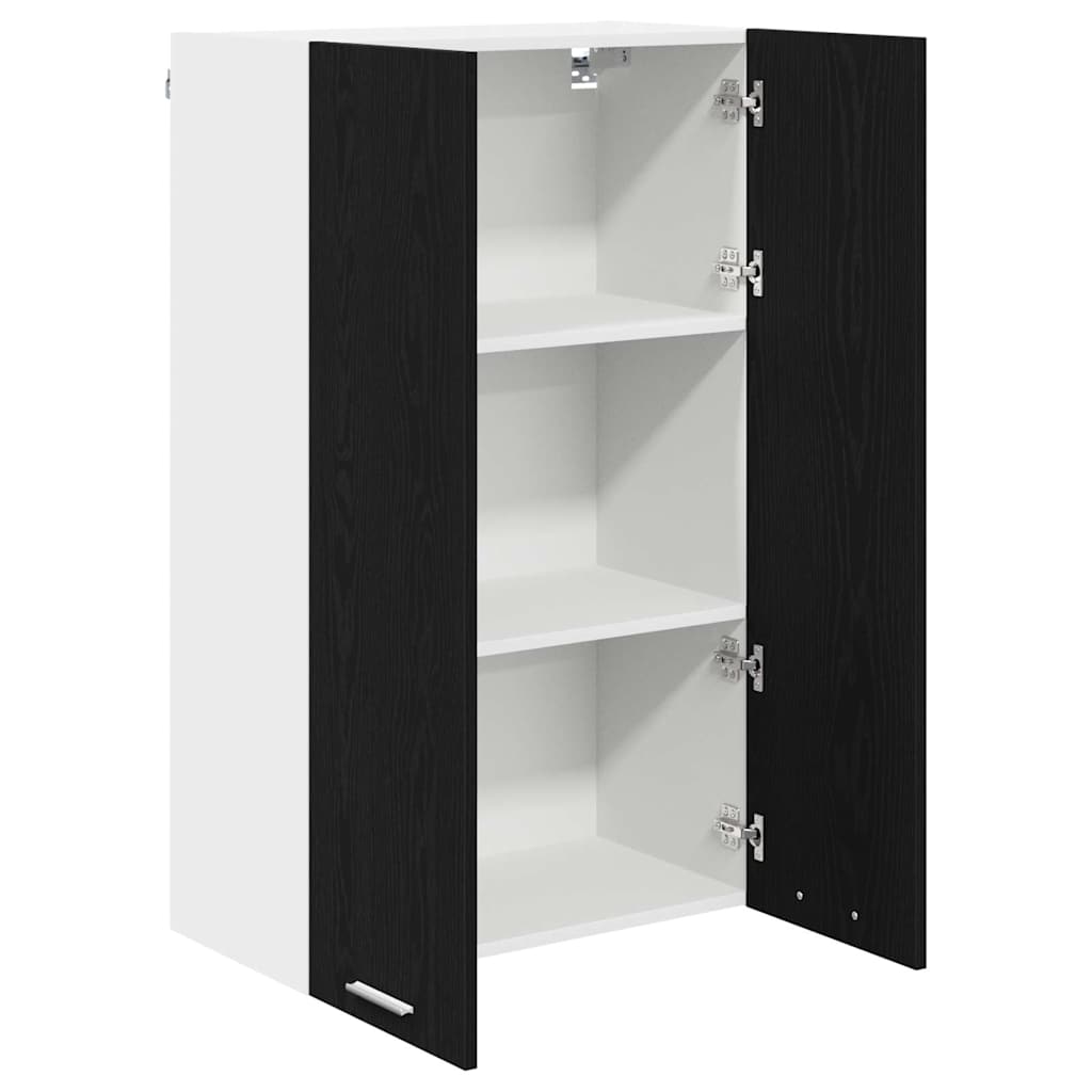 Hengende skap med dør Svart Eik 60 x 31 x 100 cm Konstruert tre
