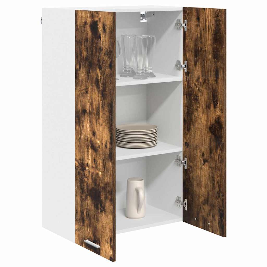 Hengende skap med dør Røkt eik 60 x 31 x 100 cm Konstruert tre