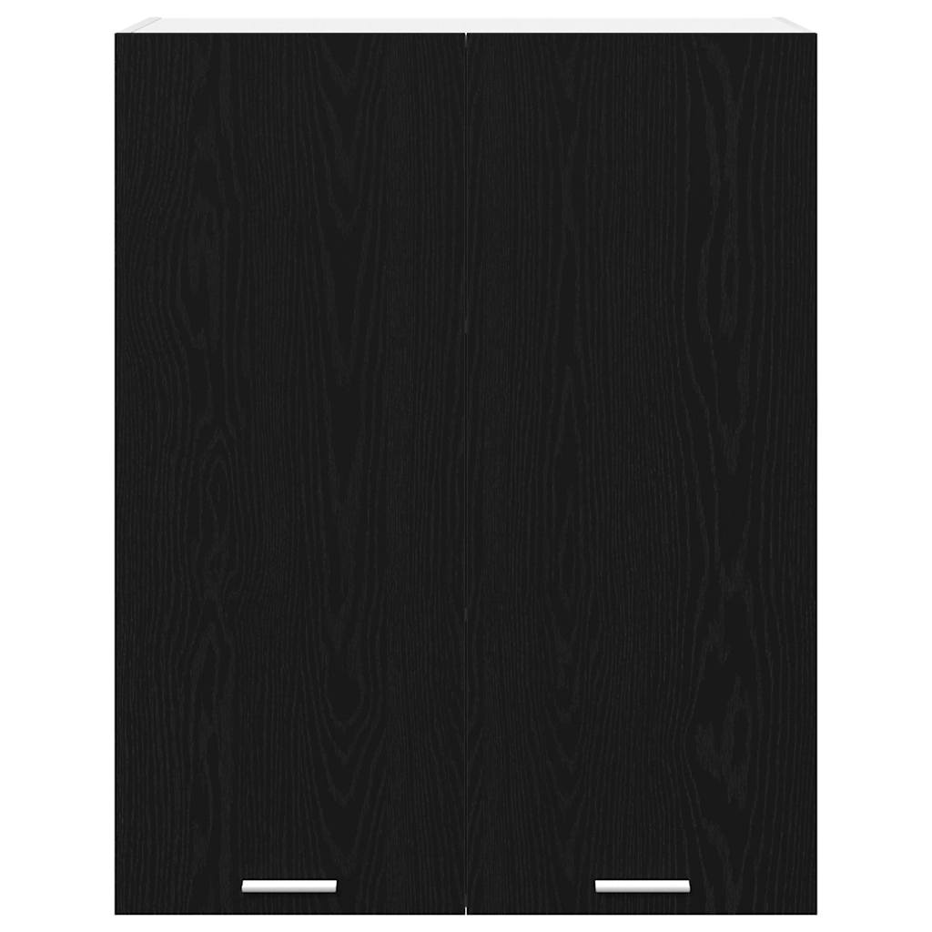 Hengende skap med dør Svart Eik 80 x 31 x 100 cm Konstruert tre