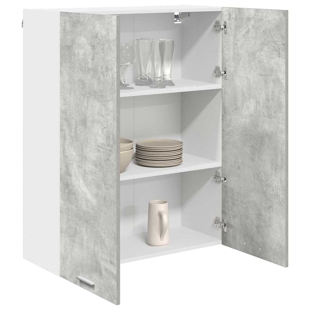 Hengende skap med dør Betonggrå 80 x 31 x 100 cm Konstruert tre