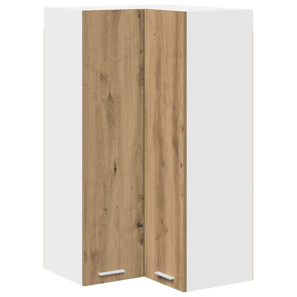 Hengende skap med lagring Artisan eik og hvit 57 x 57 x 100 cm