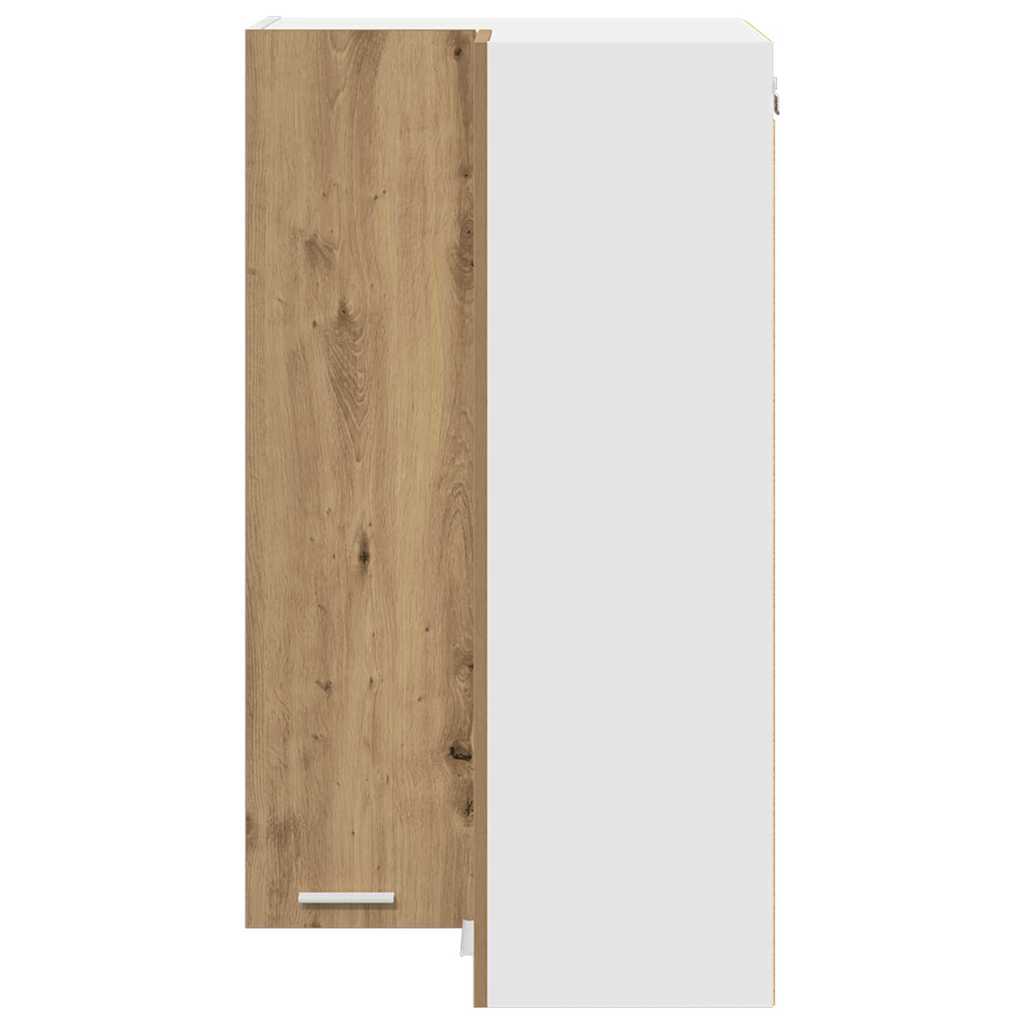 Hengende skap med lagring Artisan eik og hvit 57 x 57 x 100 cm
