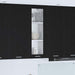 Hengende skap med dør Svart Eik 40 x 31 x 100 cm Konstruert tre