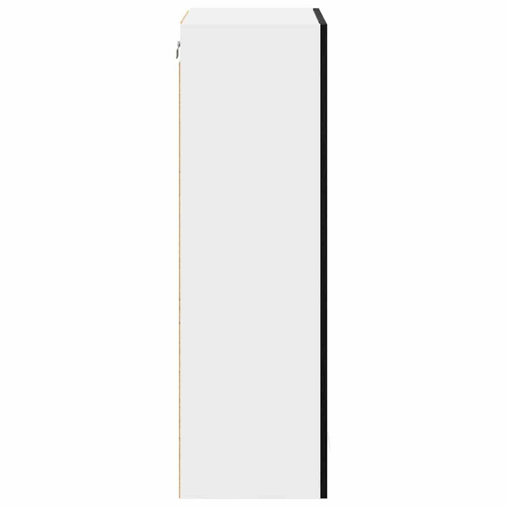 Hengende skap med dør Svart Eik 40 x 31 x 100 cm Konstruert tre