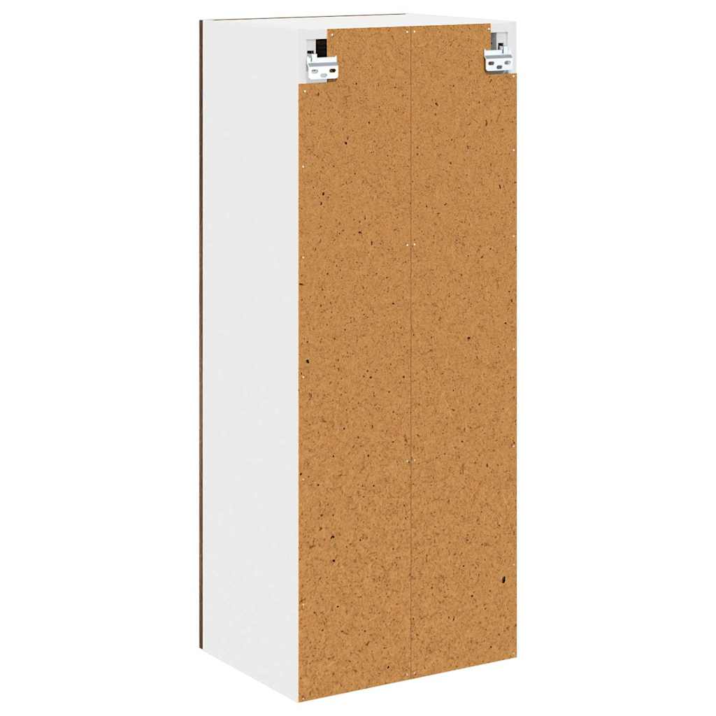 Hengende skap med dør Røkt eik 40 x 31 x 100 cm Konstruert tre
