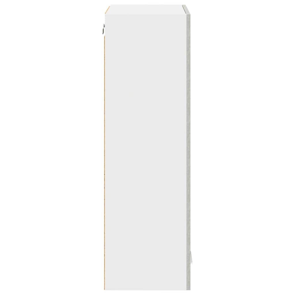 Hengende skap med dør Betonggrå 60 x 31 x 100 cm Konstruert tre