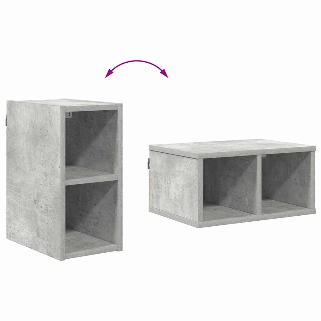 Hengende skap Betonggrå 20 x 29,5 x 40 cm Konstruert tre