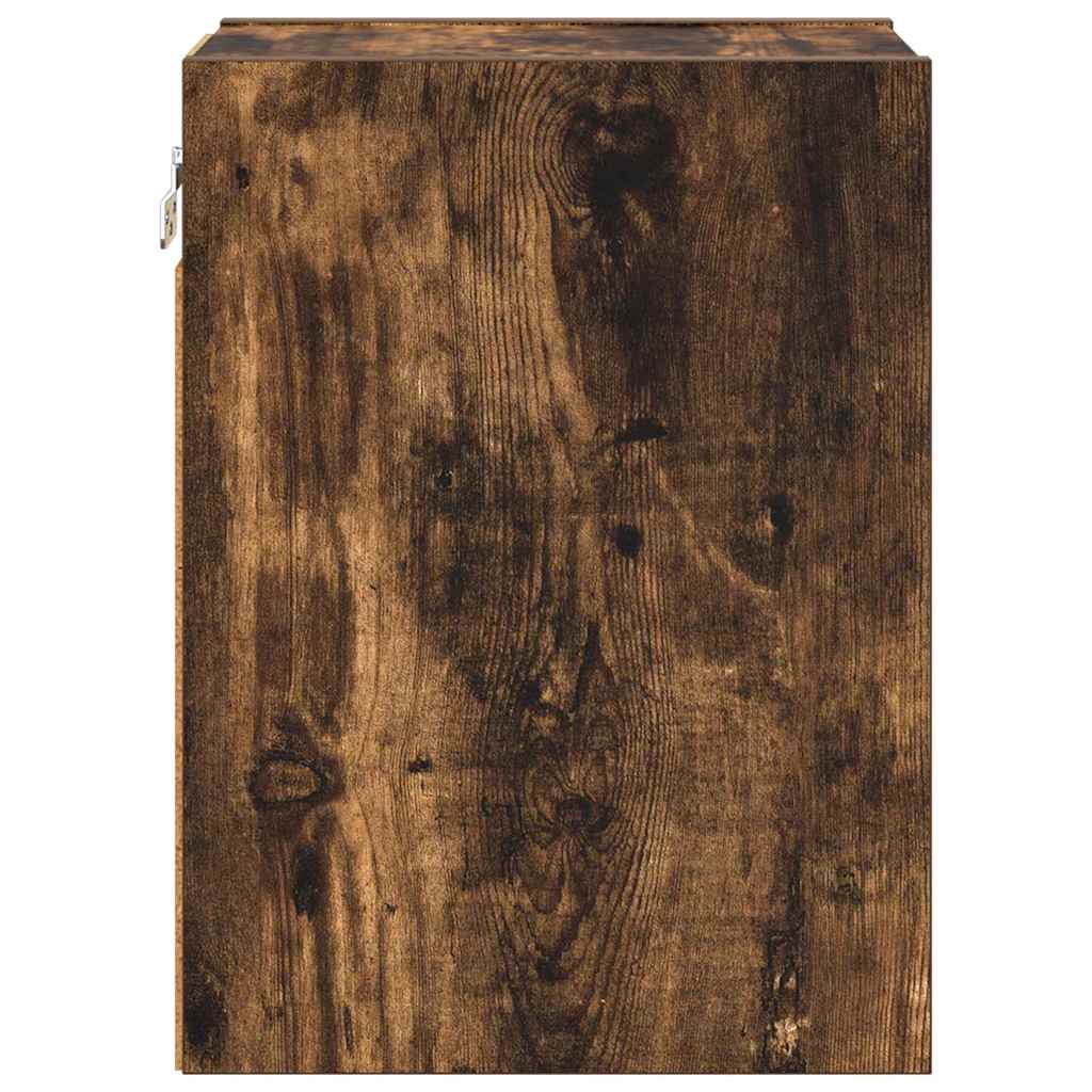 Hengende skap Røkt eik 20 x 29,5 x 40 cm Konstruert tre