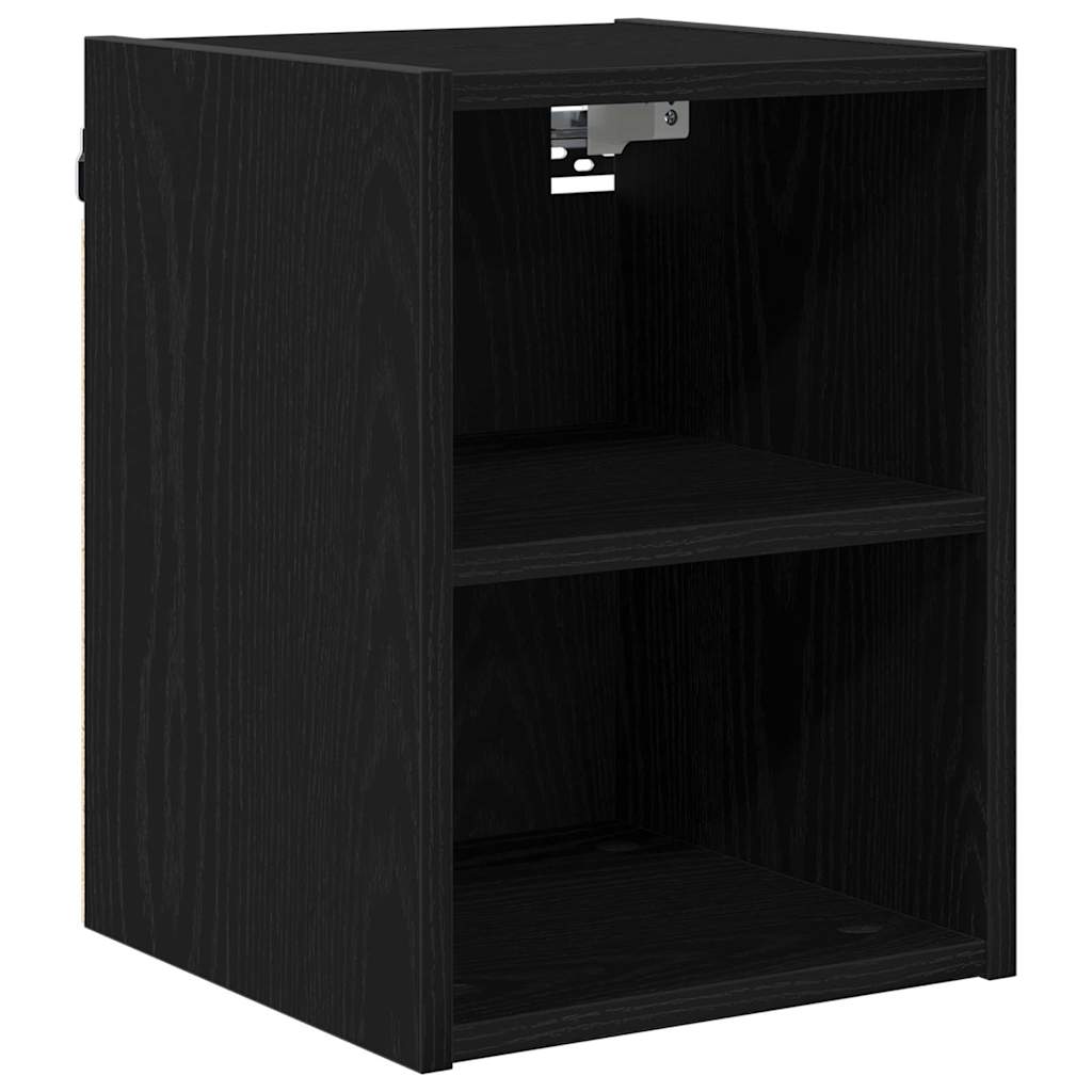 Hengende skap Svart Eik 30 x 29,5 x 40 cm Konstruert tre