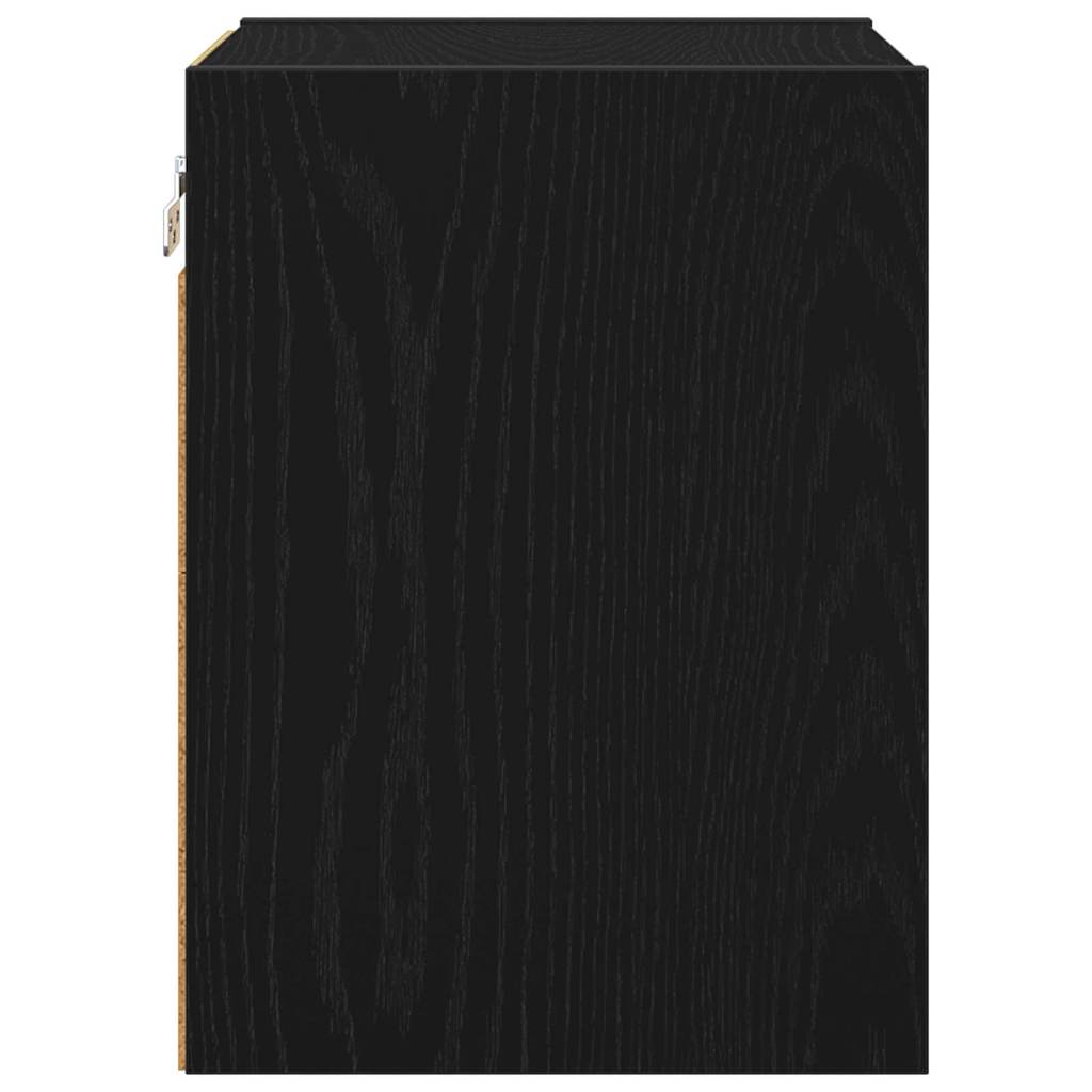 Hengende skap Svart Eik 30 x 29,5 x 40 cm Konstruert tre