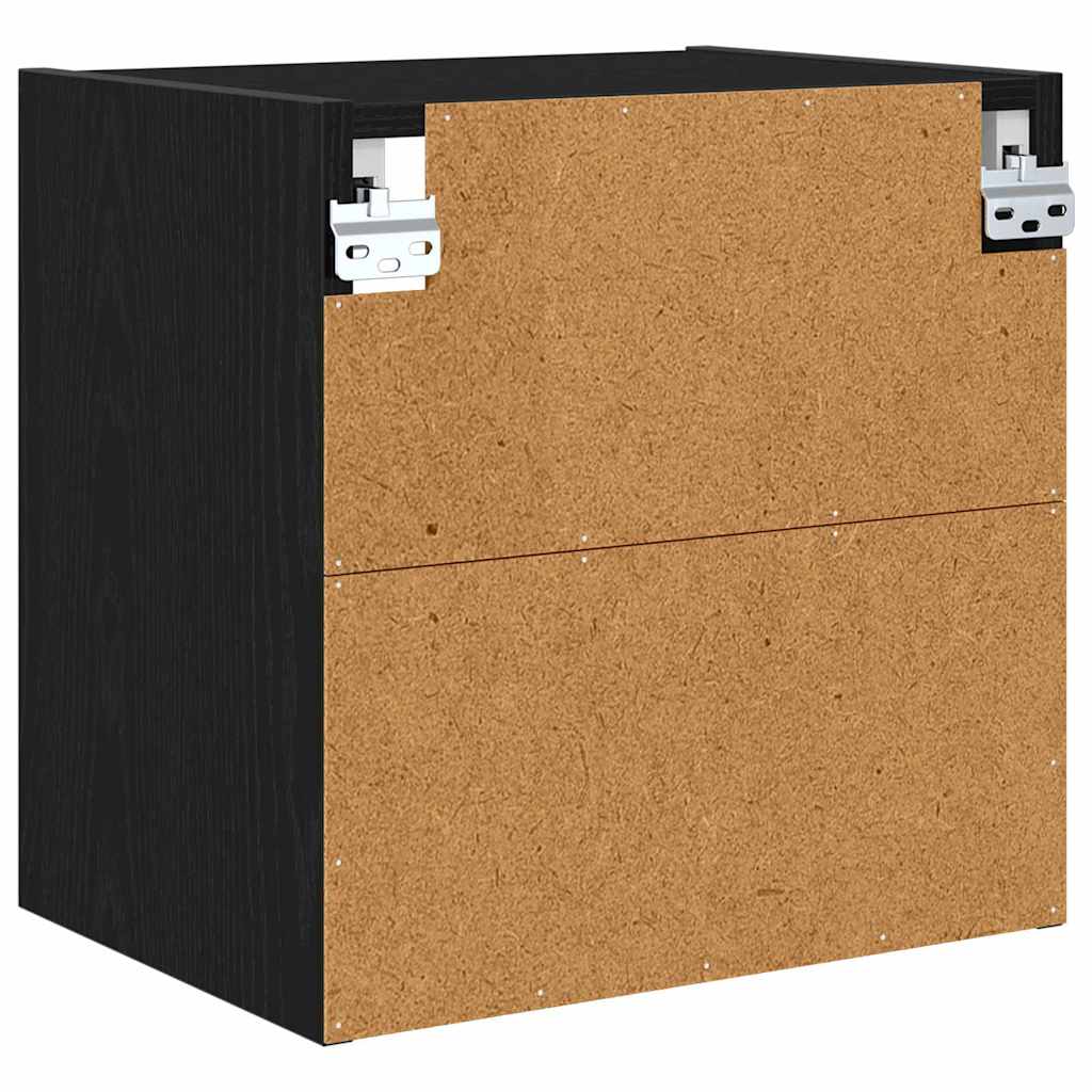 Hengende skap Svart Eik 40 x 29,5 x 40 cm Konstruert tre