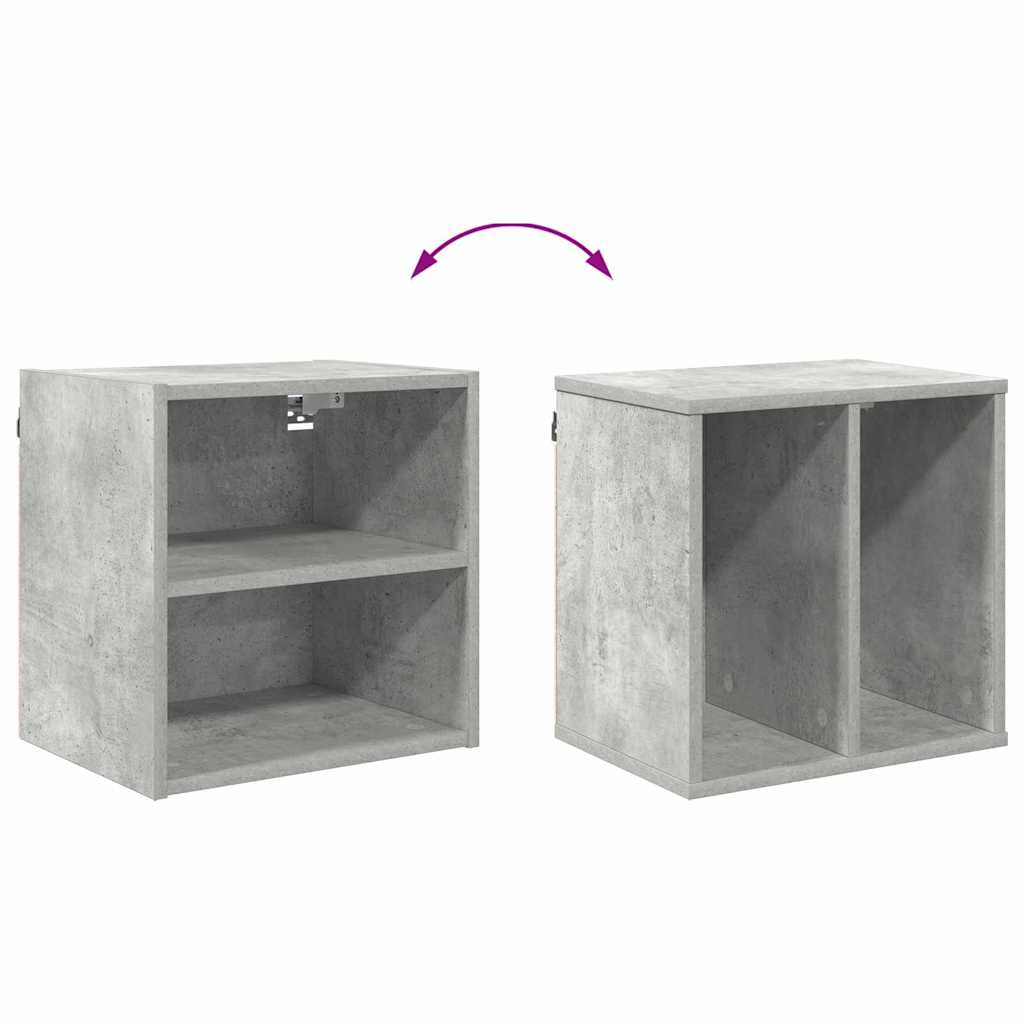 Hengende skap Betonggrå 40 x 29,5 x 40 cm Konstruert tre