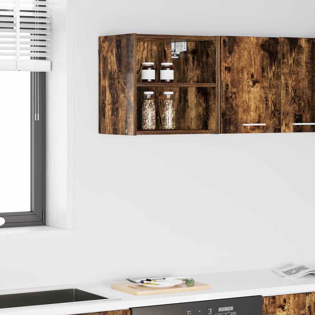 Hengende skap Røkt eik 40 x 29,5 x 40 cm Konstruert tre
