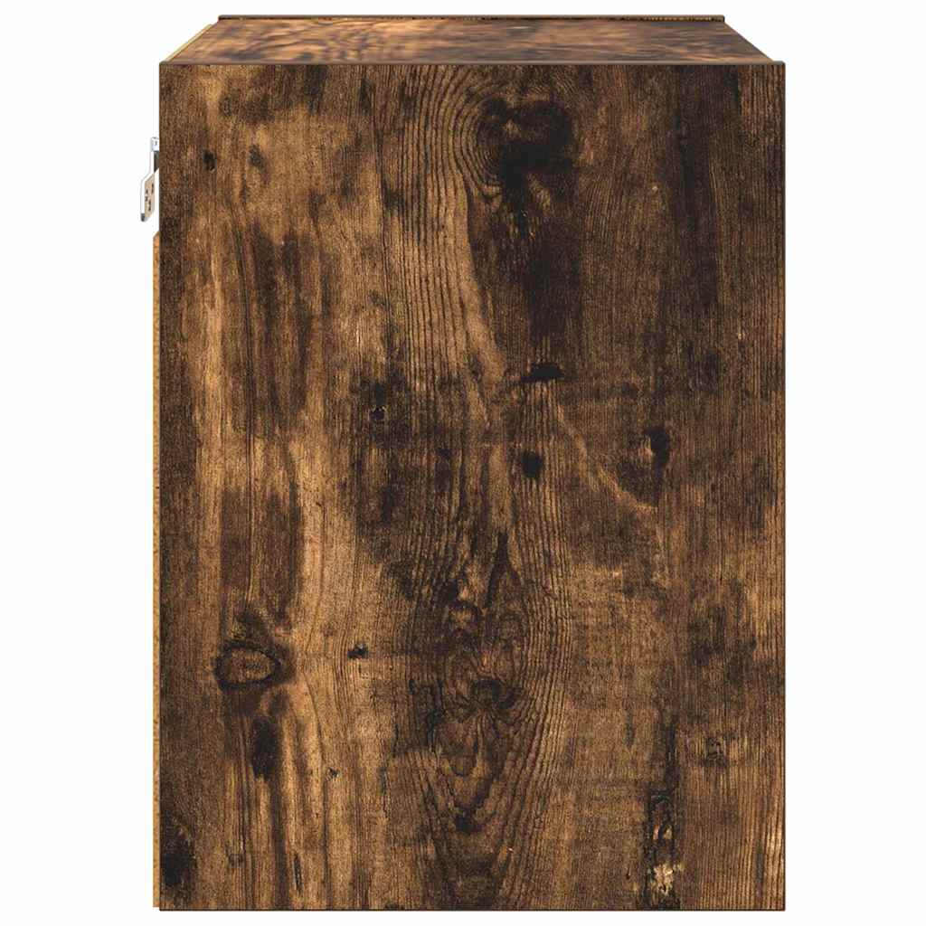 Hengende skap Røkt eik 40 x 29,5 x 40 cm Konstruert tre