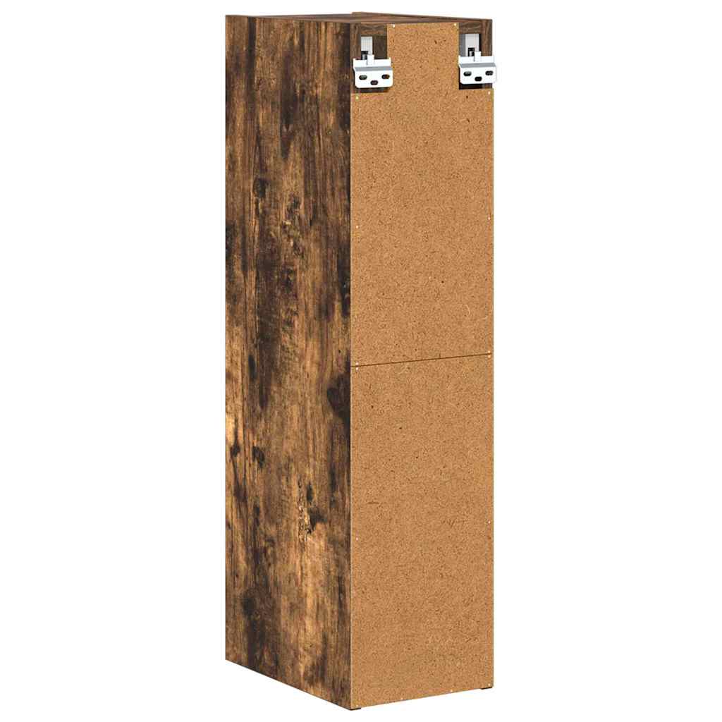 Hengende skap Røkt eik 20 x 29,5 x 80 cm Konstruert tre