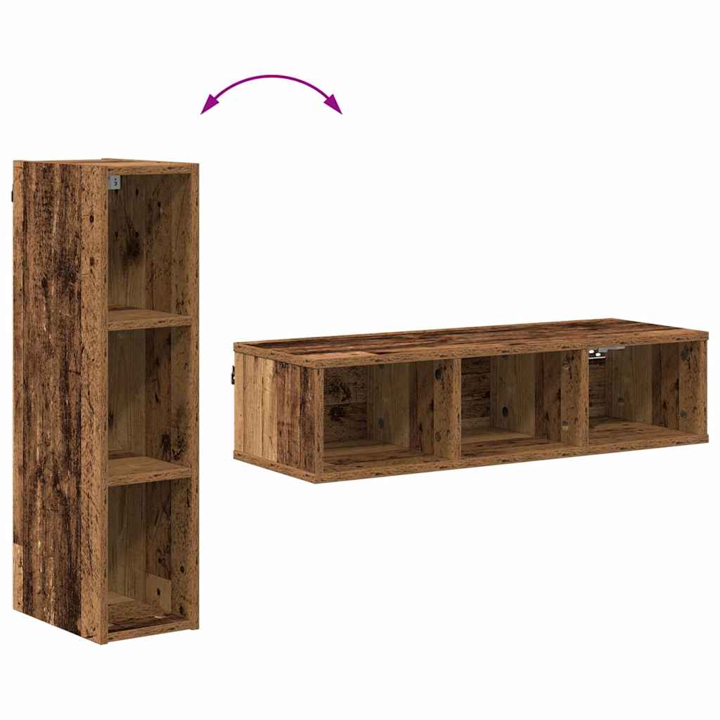 Hengende skap Gammelt tre 20 x 29,5 x 80 cm Konstruert tre