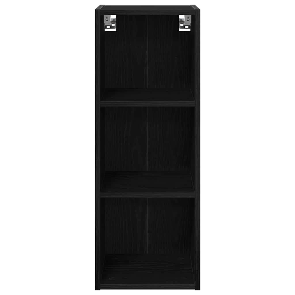 Hengende skap Svart Eik 30 x 29,5 x 80 cm Konstruert tre