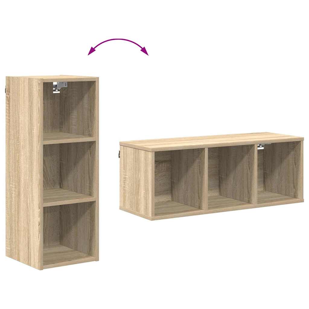 Hengende skap Sonoma eik 30 x 29,5 x 80 cm Konstruert tre